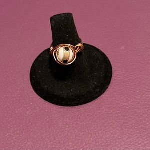 Copper ring vintage bead